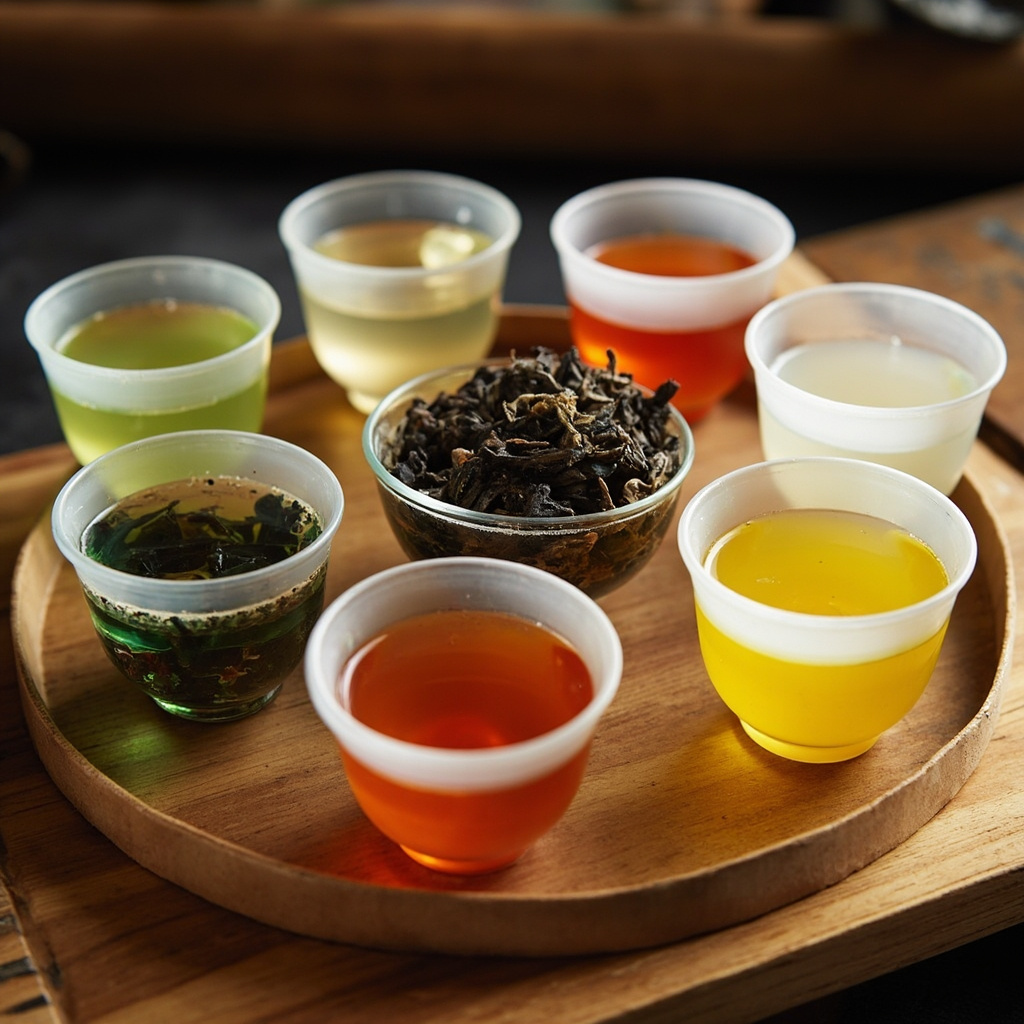 Six types of Chinese tea